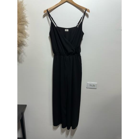 Aritzia Wilfred Black Melodie V-neck Sleeveless Jumpsuit Size S Japanese Crepe - Picture 4 of 9